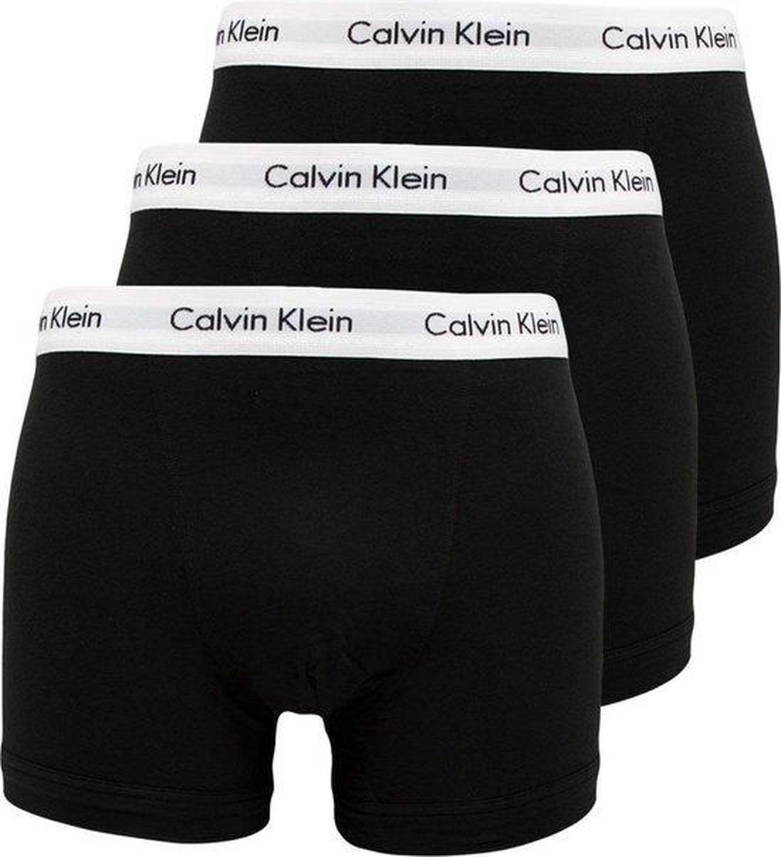 Calvin Klein Trunk Stretch Cotton Heren Boxershorts - 3-pack - Zwart - Maat 4XL