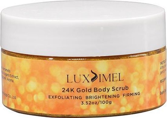 24k Gold Body Scrub – 24k Gold Face Scrub – Body Scrub – Face Scrub- 24k Gold – Goud – Exfolierend – Verhelderend – Verstevigend- Beauty – 100 gram