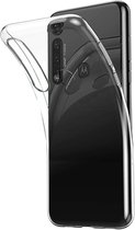 DrPhone Moto G8+ (PLUS) Hoesje - Ultra Dun Premium Soft-Gel Case - Transparant