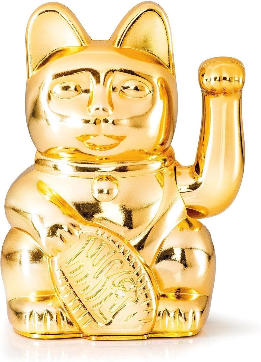 Donkey - Wuivende Gelukskat - Egypt Limited Edition - glanzend goud