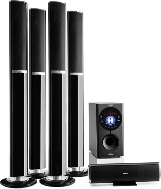 overschreden James Dyson Voorkomen auna Areal 652 Home cinema set - 5.1 kanaal surround systeem - 145W RMS -  Bluetooth... | bol.com