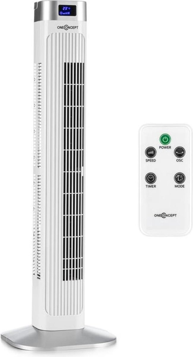 Hightower 2G zuilventilator staande ventilator 42W timer wit