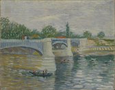 Vincent van Gogh, De brug bij Courbevoie, 1887 op canvas, afmetingen van dit schilderij zijn 75x100 cm