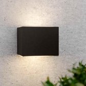 Applique Solar up downlight cube - Design - Gris anthracite - Energie solaire