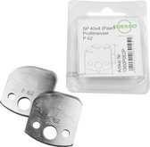 Edessö 2 profielmessen P62, (1560P062P) en 2 deflectoren A62 (1562A062P