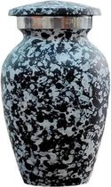 Mini urn Black & white stones 2082