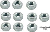 7/16 UNC moer, 10 stuks, grade 5.5 (zelfde als 8.8) Amerikaanse moeren.