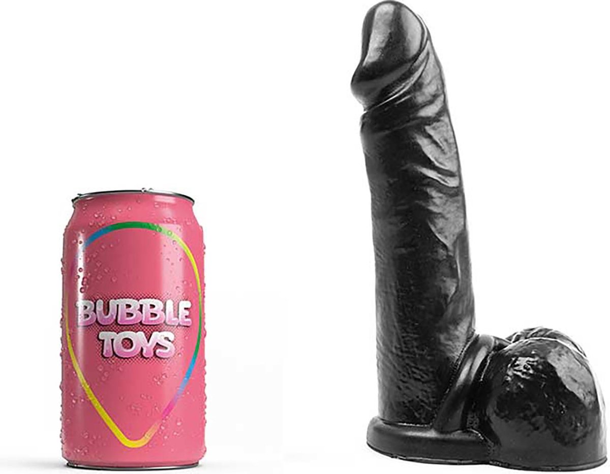 Goedkoopste Bubble Toys - Tarzan - Dildo - Zwart - Drie maten Medium