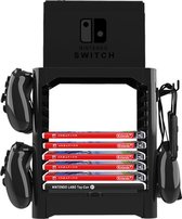 Multifunctionele Standaard voor Nintendo Switch Console en Games – Controller Houder – Spellenhouder – Zwart