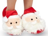 Kerstman Pantoffels - Kerstpantoffels - Foute Kerstpantoffels - Rood / Wit - Maat 31/32