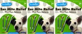 Pet Snapz Ear Mite Relief Oorreiniging tegen jeuk en pijn - 3-Pack