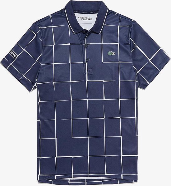 Lacoste Polo Shirt Heren Blauw Wit maat XXL | bol.com