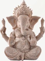 Ganesha Beeldje-Natuurlijke Zandsteen