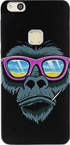 ADEL Siliconen Back Cover Softcase Hoesje voor Huawei P10 Lite - Gorilla Apen