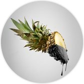 Behangcirkel Ananas zelfklevend 90cm doorsnede | wandcirkel | muurcirkel | wooncirkel