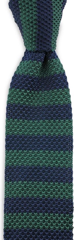Cravate tricotée Sir Redman Joe Dalton, polyester tricoté, bleu / vert