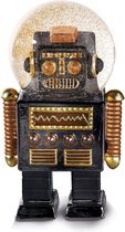 Donkey Products Summerglobe - Robot - Zwart - Glitterbol -Schuddebol