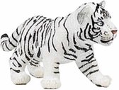 Plastic witte tijger welpje speelgoed dier 7 cm