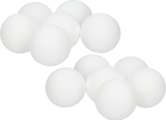 24x Speelgoed tafeltennis/ping pong balletjes wit 4 cm - Buitenspeelgoed