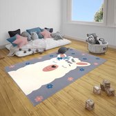 Kindervloerkleed - Lara Alpaca Grijs 80x150cm