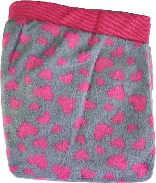 Huispak broek super soft met hartjes print - Vrouwen - Roze / Grijs - Maat  XL | bol.com