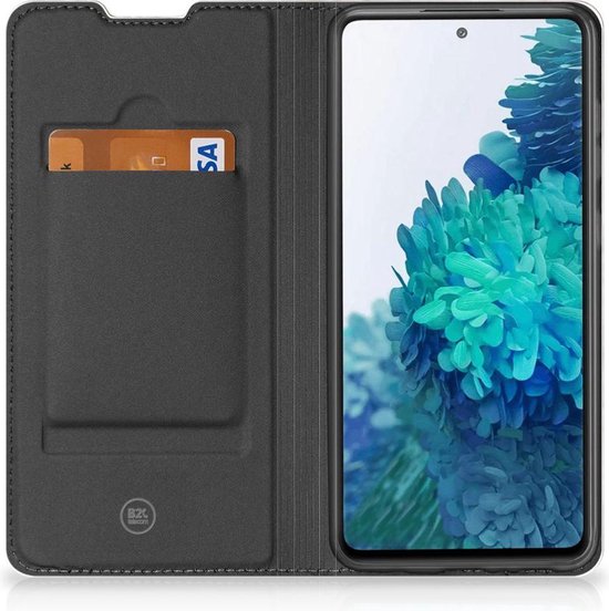 Bookcase Samsung Galaxy S20 FE Smart Cover Marble Grijs
