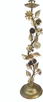 Imbarro   Kandelaar   Lillia   Antiek Goud   44 cm hoog