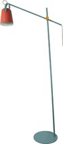 Fisura Staande Lamp Chloe - Oranje / Blauw - Staande Vintage Geïnspireerde Lamp
