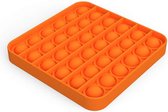 Push pop pop bubble – Oranje - Vierkant - Pop it fidget toy – TikTok – Fidget toys popper – Fidget pad – Anti stress speelgoed – Stressbal – Fidget speelgoed – Sensorische speelgoed – Speelgo