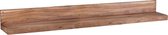Wandplank - Wandplank hout - Landelijk - Handgemaakt - Hout - 160x24x17 cm