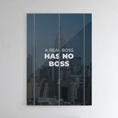 Walljar - Real Boss - Muurdecoratie - Poster