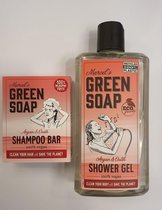 Marcels Green Soap- Combi Pakket - shower pakket Argan & Oudh - Shower Gel Argan & Oudh - Shampoo Bar Argan & Oudh