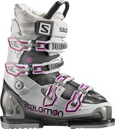 SALOMON IDOL - VROUWEN ANTRACIET/WIT/ROZE SKISCHOENEN - MAAT 23.5