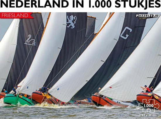 Nederland in 1000 stukjes - Friesland - Skûtsjesilen - Puzzeltijd