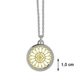 Blinx Jewels Stalen Hanger Bloem incl. Ketting