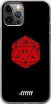 6F hoesje - geschikt voor iPhone 12 - Transparant TPU Case - D20 - Black #ffffff