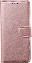 Xssive Hoesje voor Motorola Moto E7 Plus - Book Case - Rose Goud