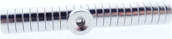 Super sterke ring magneten - 10 x 3 mm (10-stuks) - Rond - Neodymium - Minigadgets - Koelkast ringmagneten - Whiteboard magneten – Klein - Ronde - 10x3mm - Minigadgets