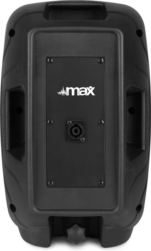 Speakerset - MAX MX700 DJ speakers met subwoofer - Ingebouwde versterker - 700W - Met statieven - Zwart - MAX