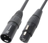XLR kabel - PD Connex Professionele XLR kabel - 12 meter - Zwart