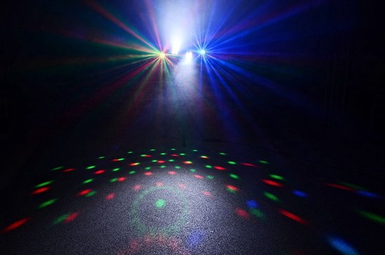 Discolamp - MAX Partybar1 disco verlichting met 2x Jellymoon discobal en 2 Par spots + standaard - MAX