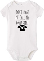 Baby romper – Don’t make me call my grandma – cadeau voor (aanstaande) oma