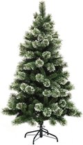 4Goodz kunstkerstboom Gracious Frosted Pine - 150 cm - Groen/Wit