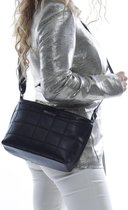 FUME London Dames Schoudertas / Crossbody - Licht - 6 vakken - Zwart -FB3038