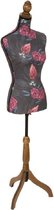 MaxxHome Paspop - etalagepop - dames mannequin fluweel 160cm Flower