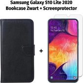 HGA Telefoonhoesje - Book Case - Geschikt Voor Samsung Galaxy S10 Lite - Zwart
