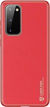 Hoesje geschikt voor Samsung Galaxy S20 - dux ducis yolo case - rood