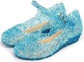 Prinsessen schoenen blauw - Elsa / Anna schoenen maat 36 (valt als maat 34) - voor bij je Elsa jurk