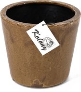 Plant potje 15x12cm roest bruin