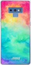 Samsung Galaxy Note 9 Hoesje Transparant TPU Case - Rainbow Tie Dye #ffffff